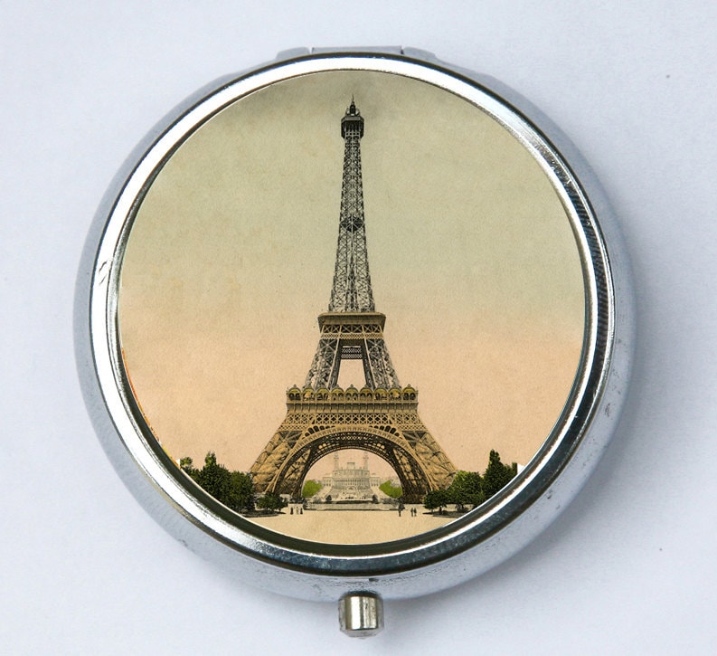 Eiffelturm Pillendose Pillenbox Pillendosen Viktorian Paris von che655