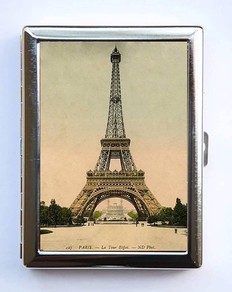 Eiffelturm Zigarettenetui Brieftasche Visitenkartenhalter Viktorianisch Paris von che655