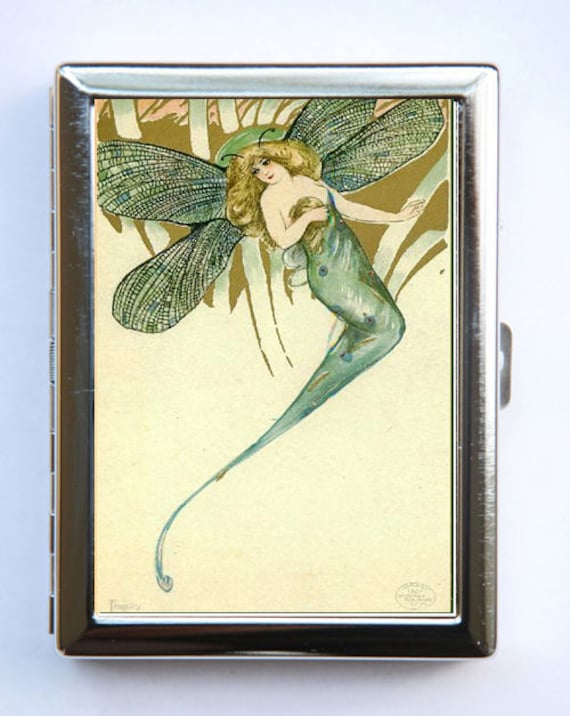 Fee Dragon Fly Zigarette Fall Id Brieftasche Visitenkarte Halter von che655