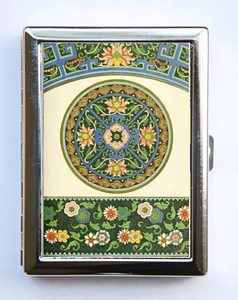 Florales Muster #4 Zigarettenetui Visitenkartenetui Botanisch von che655