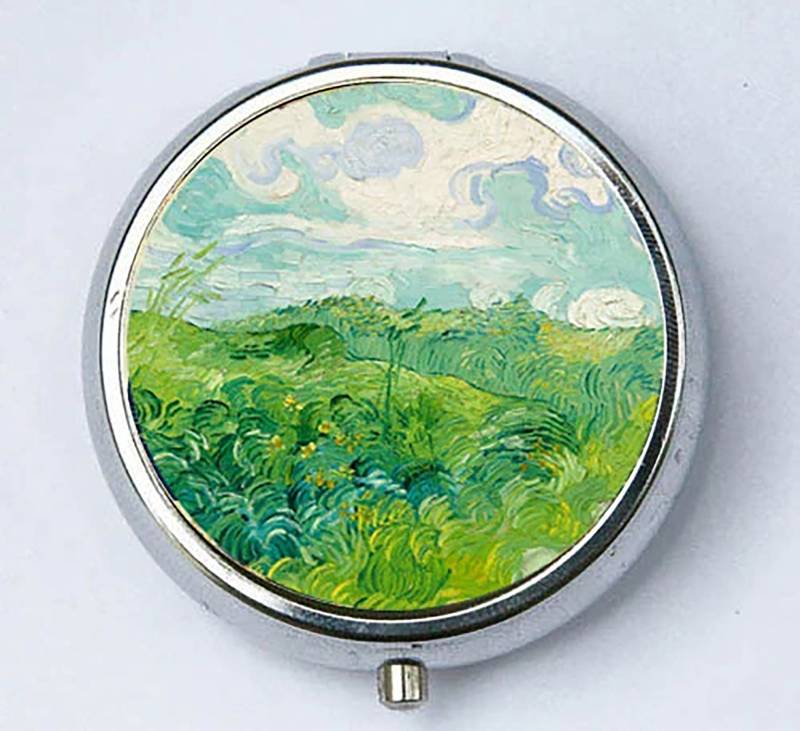 Grünes Weizenfeld Bei Auvers Pillendose Pillenbox Boxhalter Van Gogh Fine Art Malerei Diy von che655