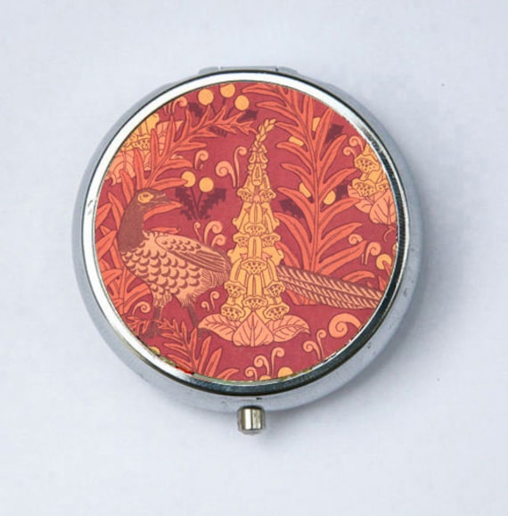Jugendstil Brids Und Löwenzahn Pille Fall Pillbox Halter Design Muster von che655