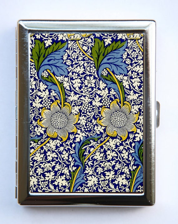 Jugendstil Floral Muster Zigarette Fall Id Brieftasche Visitenkarte Halter von che655