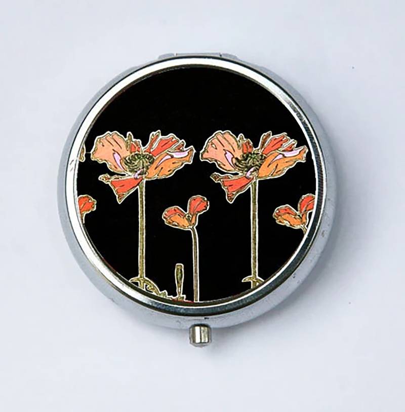 Jugendstil Mohnblumen Pillenetui Pillendose Pillenhalter Viela von che655