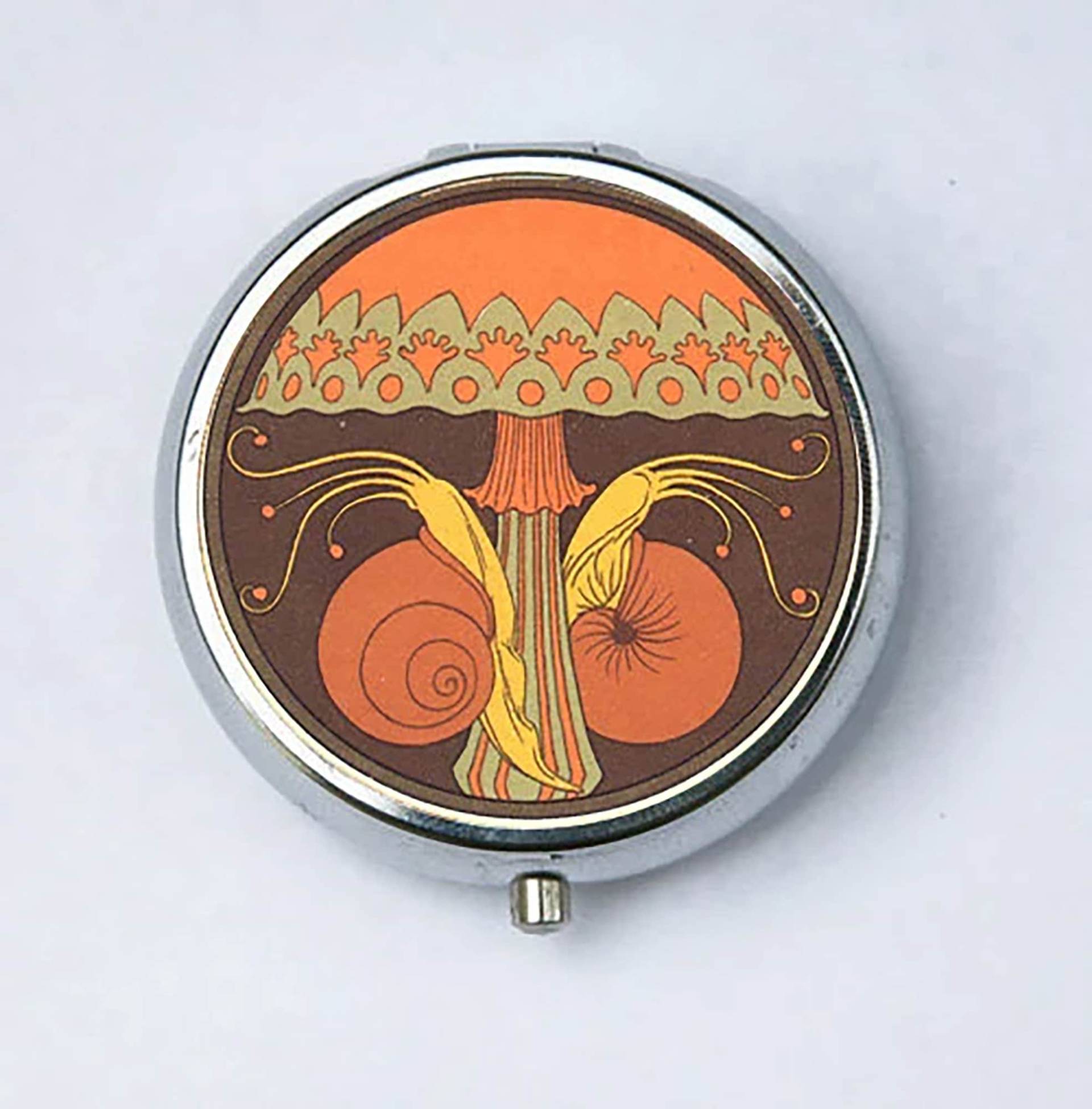 Jugendstil Pilz Und Schnecken Pillendose Pillenhalter Design Muster Jugendstil Pilz Und Schnecken Pillendose Pillenhalter Design Muster von che655