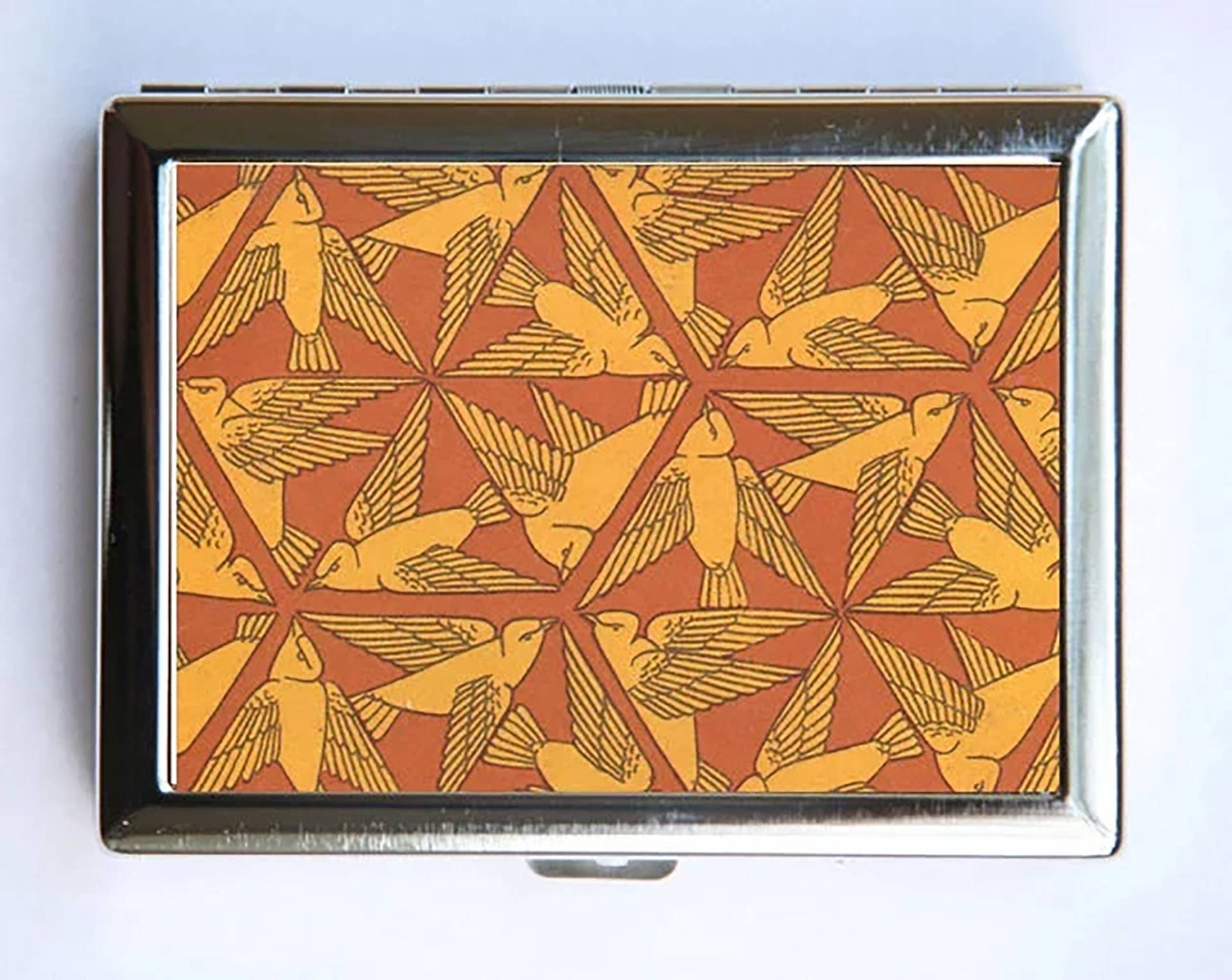 Jugendstil Vögel Zigaretten Etui Brieftasche Visitenkartenhalter von che655