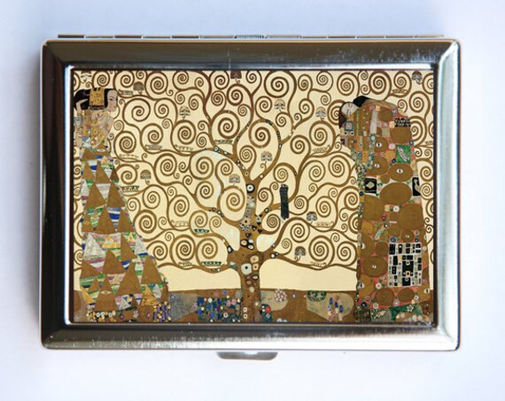 Klimt Baum Des Lebens Zigarette Fall Brieftasche Visitenkarte Halter Jugendstil von che655