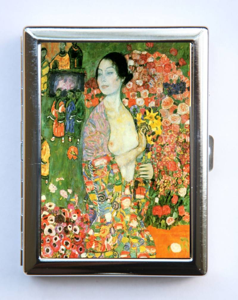 Klimt Die Tänzerin Zigarette Fall Brieftasche Visitenkarte Halter Jugendstil von che655