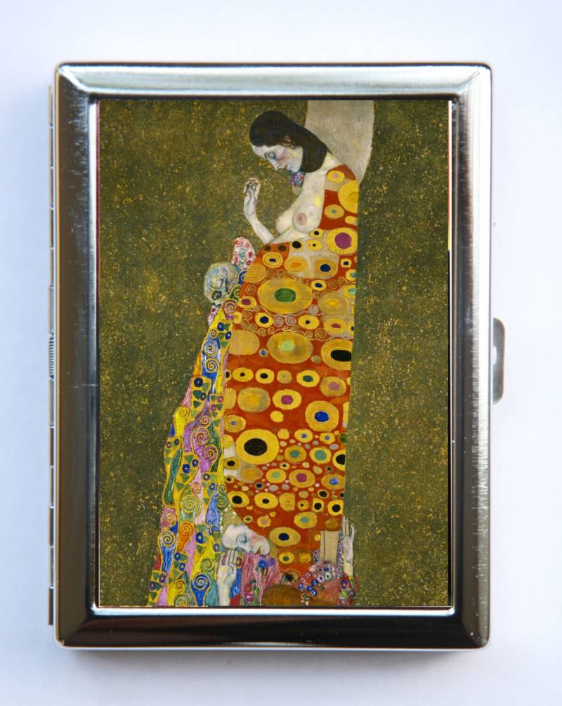 Klimt Hope Zigarette Fall Brieftasche Visitenkarte Halter Jugendstil von che655