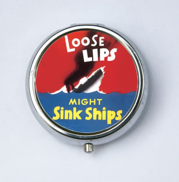 Lose Lippen Könnte Sinken Schiffe Pill Case Pille Box Halter Pillbox von che655