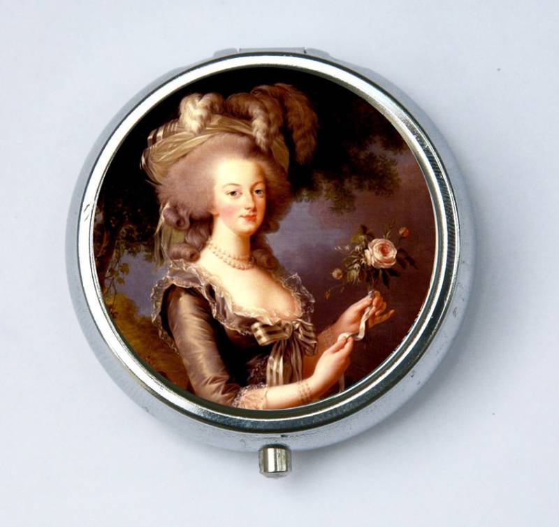 Marie Antoinette Pillendose Pille Fall Boxhalter Hält Eine Rose Französisch Königin Geschichte Revolution von che655