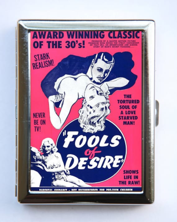 Narren Der Lust Zigarette Fall Brieftasche Visitenkarte Halter Retro Zellstoff von che655