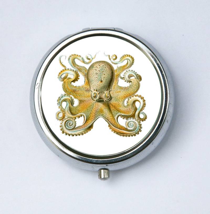 Oktopus Pillendose Pillenbehälter Pillenboxhalter Steampunk Gothic Nautisch von che655