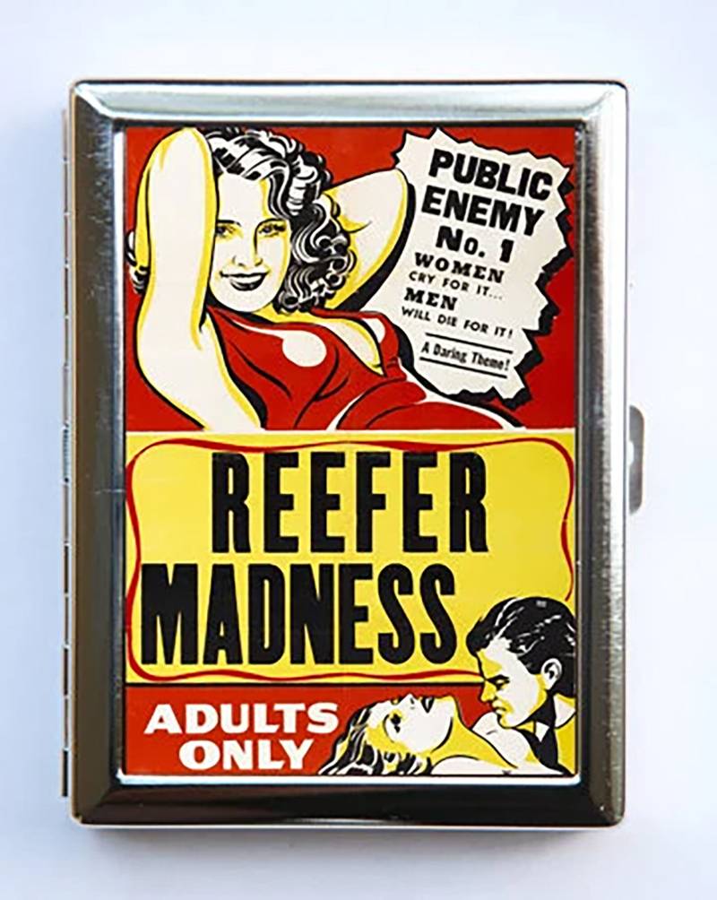 Reefer Madness Zigarettenetui Brieftasche Visitenkarten-Halter von che655