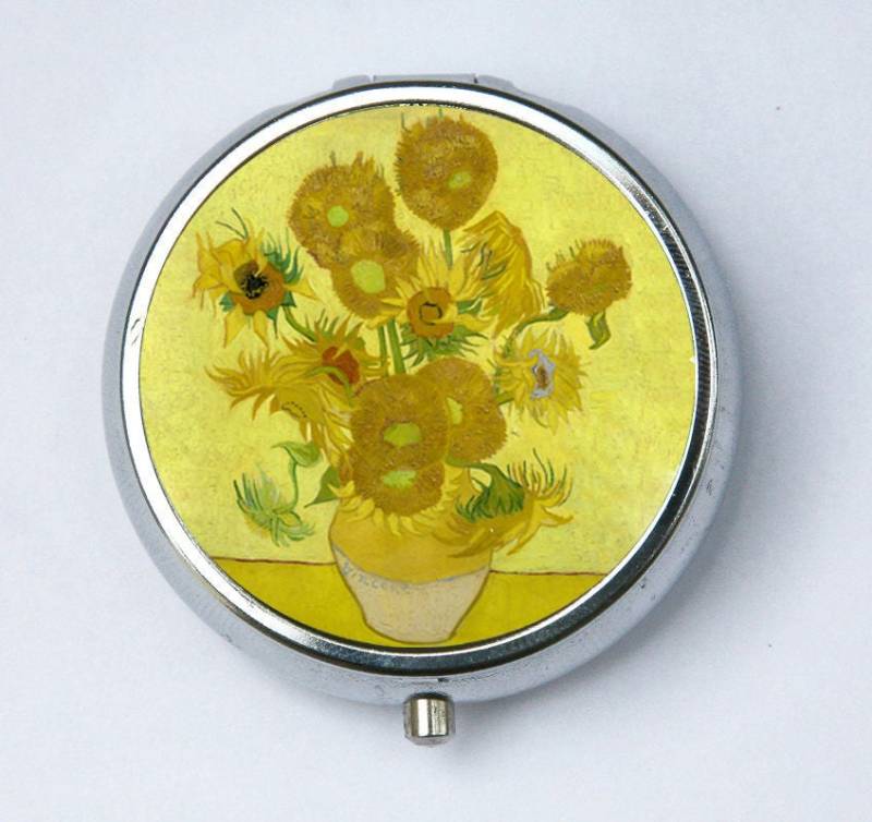 Van Gogh Sonnenblumen Pillendose Halter von che655