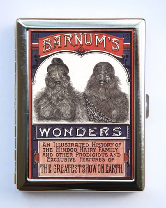 Zirkus Freaks Zigarette Fall Brieftasche Visitenkarte Halter Sideshow Darsteller von che655