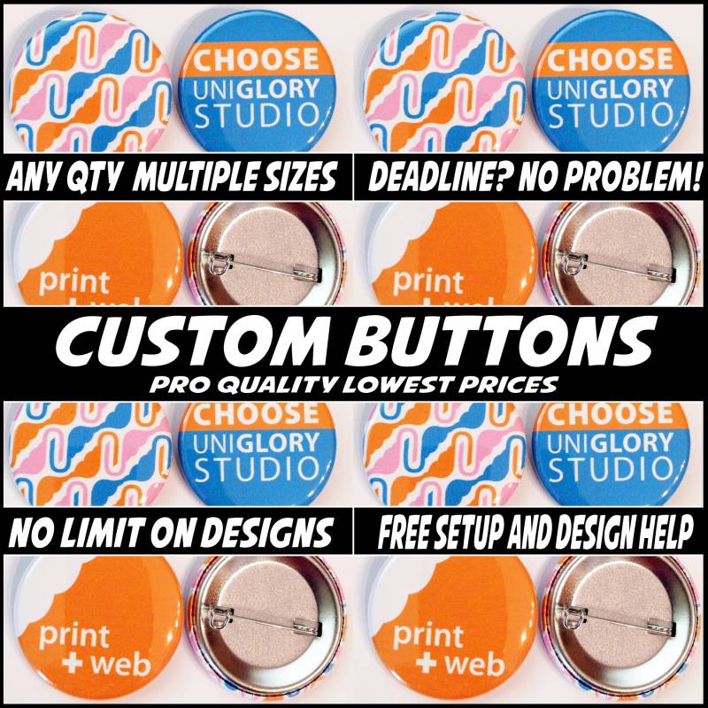 50 Vollfarbige 3cm Buttons Mit Anstecknadel 50 Vollfarbige 3cm Buttons Mit Anstecknadel von cheapestbuttonsnet