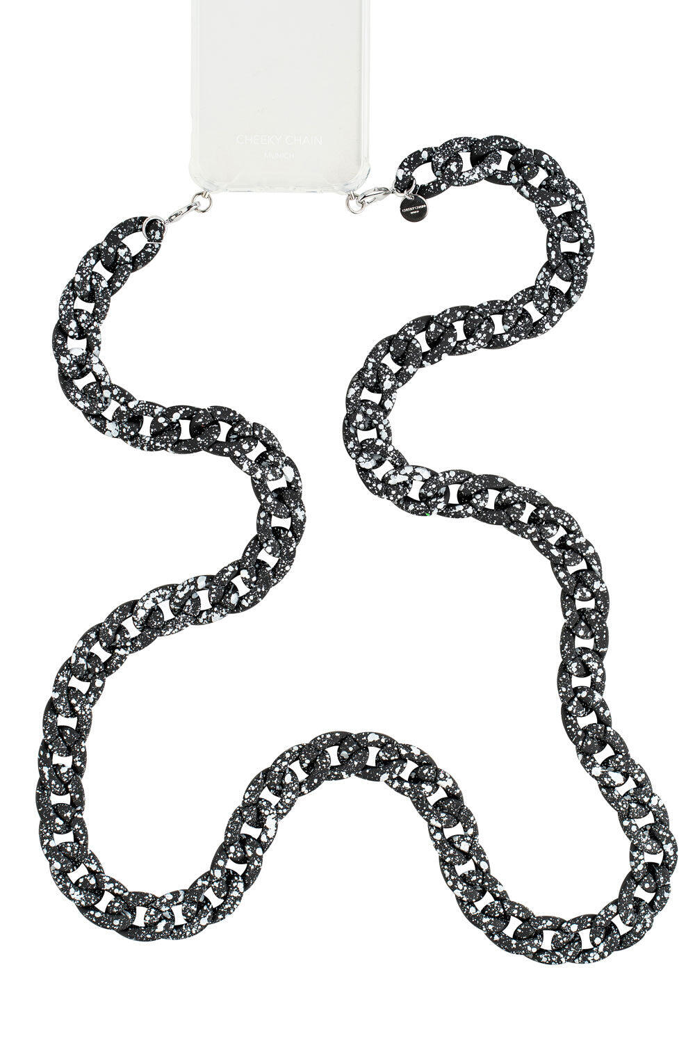 cheeky chain - Crossbody Handykette - Salt weiß/schwarz - Gr. - OS von cheeky chain