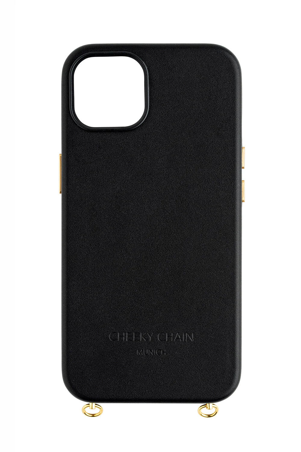 cheeky chain - Handyhülle Iphone 14 Pro - vegan leather schwarz - Gr. - OS von cheeky chain