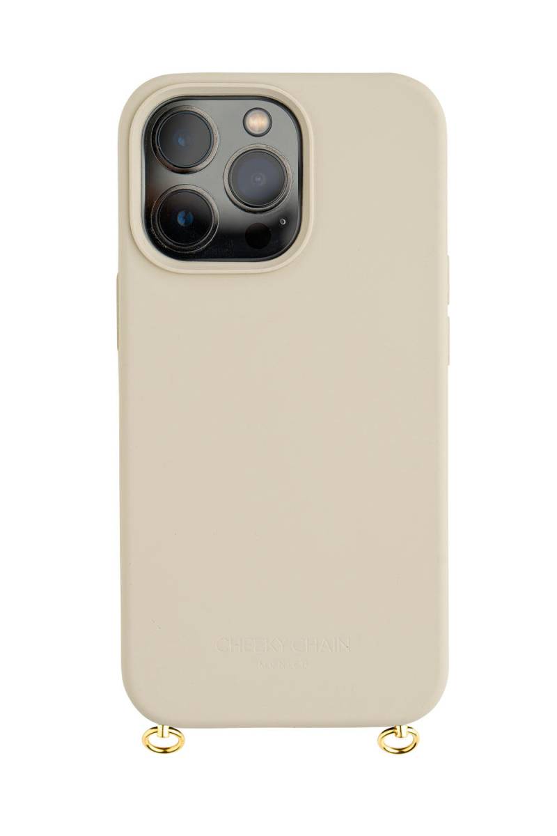 cheeky chain - Handyhülle Iphone 15 Pro - Silicone beige - Gr. - OS von cheeky chain