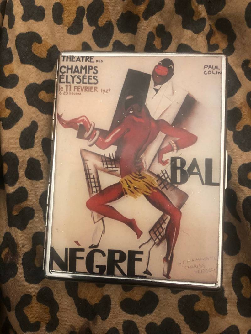 1920Er Jahre Theater D'champs Elysées 1-Clip Portemonnaie I.d. Zigarettenetui Business Kreditkartenetui von cheetahrama