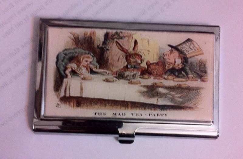 Alice Im Wunderland The Mad Tea Party Visitenkartenhalter Kreditkartenetui von cheetahrama