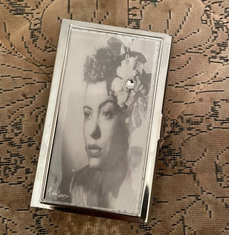 Billie Holiday Blues Visitenkartenetui Kreditkartenetui von cheetahrama