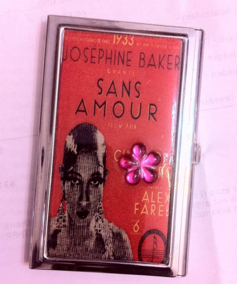 Josephine Baker Sans Amour Visitenkartenetui Kreditkartenetui von cheetahrama