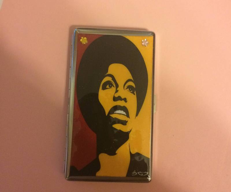 Nina Simone Colorblock Spiegel Taschentücher Oder 120S Zigarette 2-Clip Geldbörse Geldbeutel Business Kreditkarte Geldhalter von cheetahrama