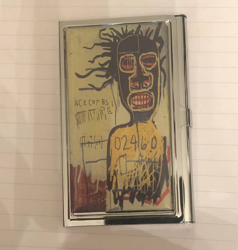 Retro Grafitti Monstro Man Visitenkartenetui Kreditkartenetui von cheetahrama