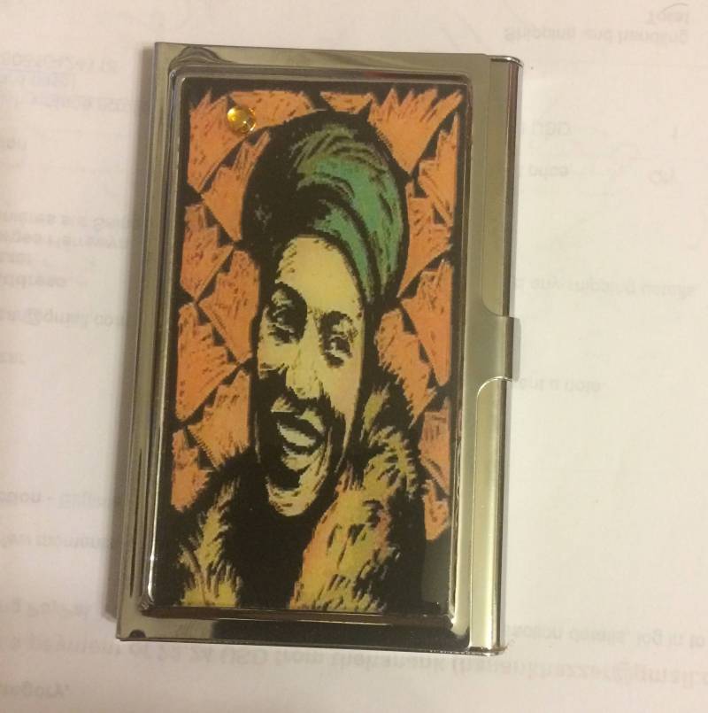 Retro Zora Neale Hurston Silber Visitenkartenetui Kreditkartenetui von cheetahrama