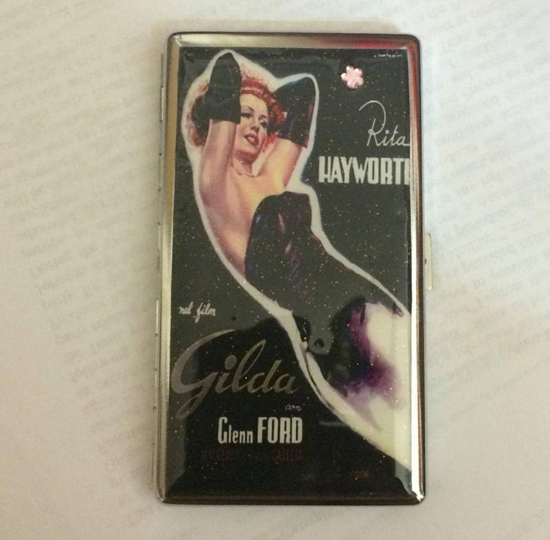 Rita Hayworth Gilda Spiegel Taschentuchhalter Oder 120Er Zigarettenetui Business Kreditkartenetui von cheetahrama
