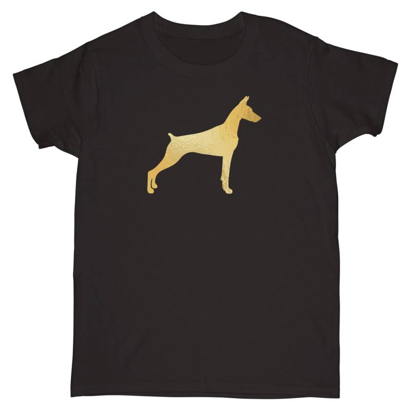 Dobermann Damen Kurzarm T-Shirt || Von Hunden Inspiriertes Design Für Menschen Lässige Mode Und Sportbekleidung von chelseaandme