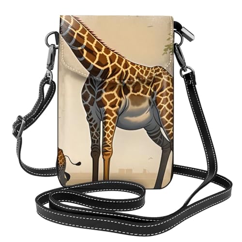 Mutter und Kind Giraffe Damen Crossbody Tasche Reißverschluss Handy Geldbörse #Schulter Handtasche Verstellbarer Schultergurt von chenfandi