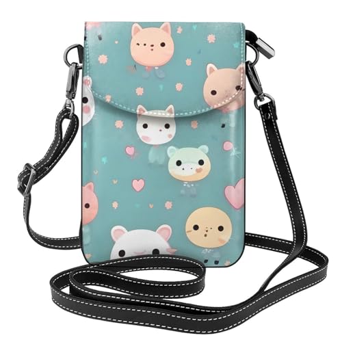 chenfandi Cute Fox Damen-Umhängetasche, Handy-Geldbörse mit Reißverschluss, #Schulter-Handtasche, verstellbarer Schultergurt. von chenfandi