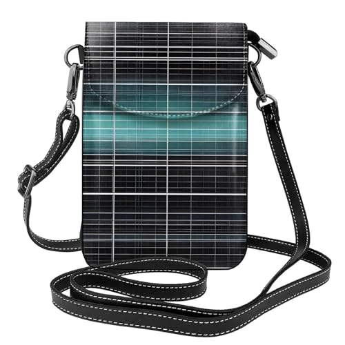 chenfandi Dimensional Line Space Damen-Umhängetasche, Handy-Geldbörse mit Reißverschluss, Schulter-Handtasche, verstellbarer Schultergurt. von chenfandi