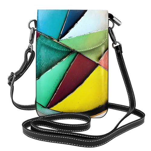 chenfandi Runde Palette Damen-Umhängetasche, Handy-Geldbörse mit Reißverschluss, #Schulter-Handtasche, verstellbarer Schultergurt. von chenfandi