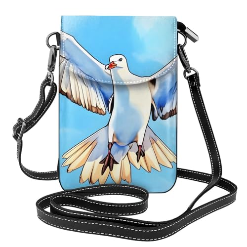chenfandi Seagulls In Flight Damen-Umhängetasche, Handy-Geldbörse mit Reißverschluss, #Schulter-Handtasche, verstellbarer Schultergurt. von chenfandi