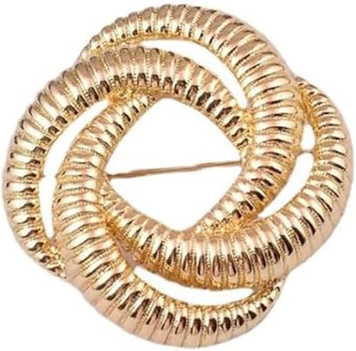 chenxiaonanTwisted Spring Brosche Gold Farbe Metall Brosche Pin für Frauen Mann Gold Blume Brosche Paar Geschenk Mantel Dekor Zubehör für Frauen Mädchen Party Modische Geschenke von chenxiaonan