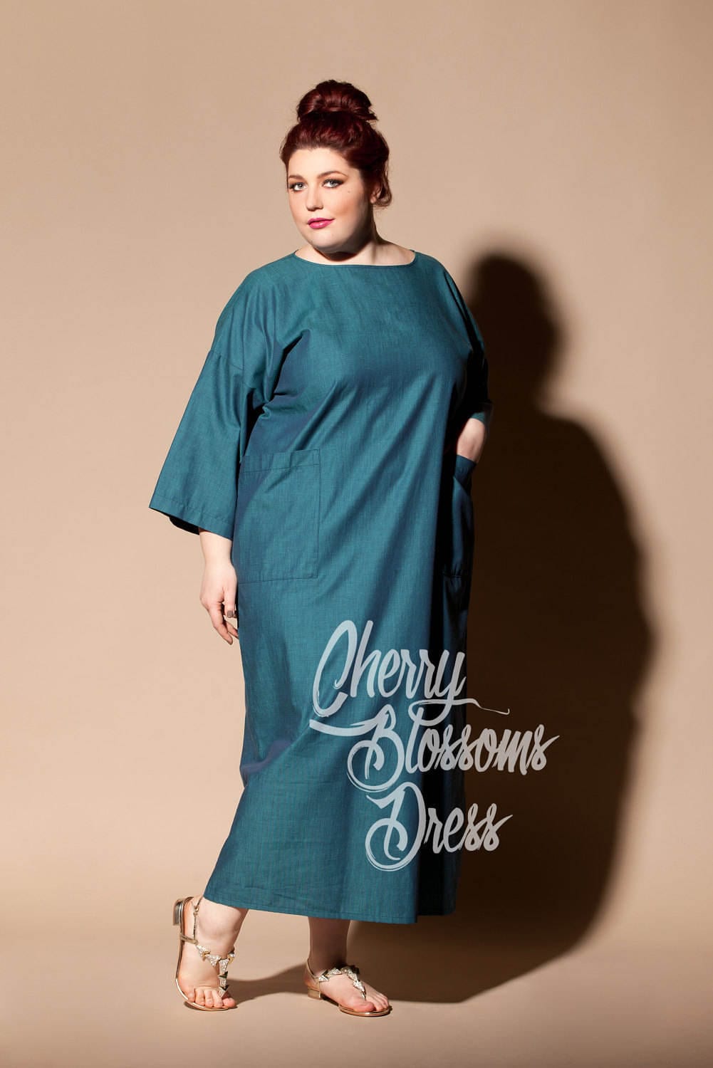 Baumwolle Oversize Lässig Frühling Kleid, 054.251 Baumwolle Oversize Lässig Frühling Kleid, 054.251 von cherryblossomsdress
