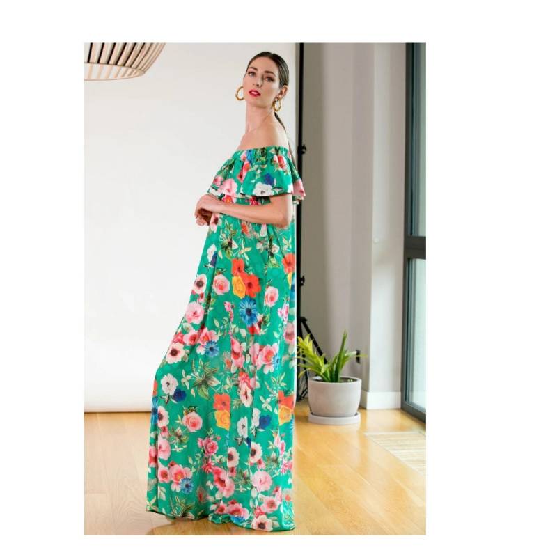 Schlichtes Kleid, Sommerkleid, Rüschenkleid, Maxikleid, Hochzeitsgastkleid, Umstandskleid, Übergröße von cherryblossomsdress