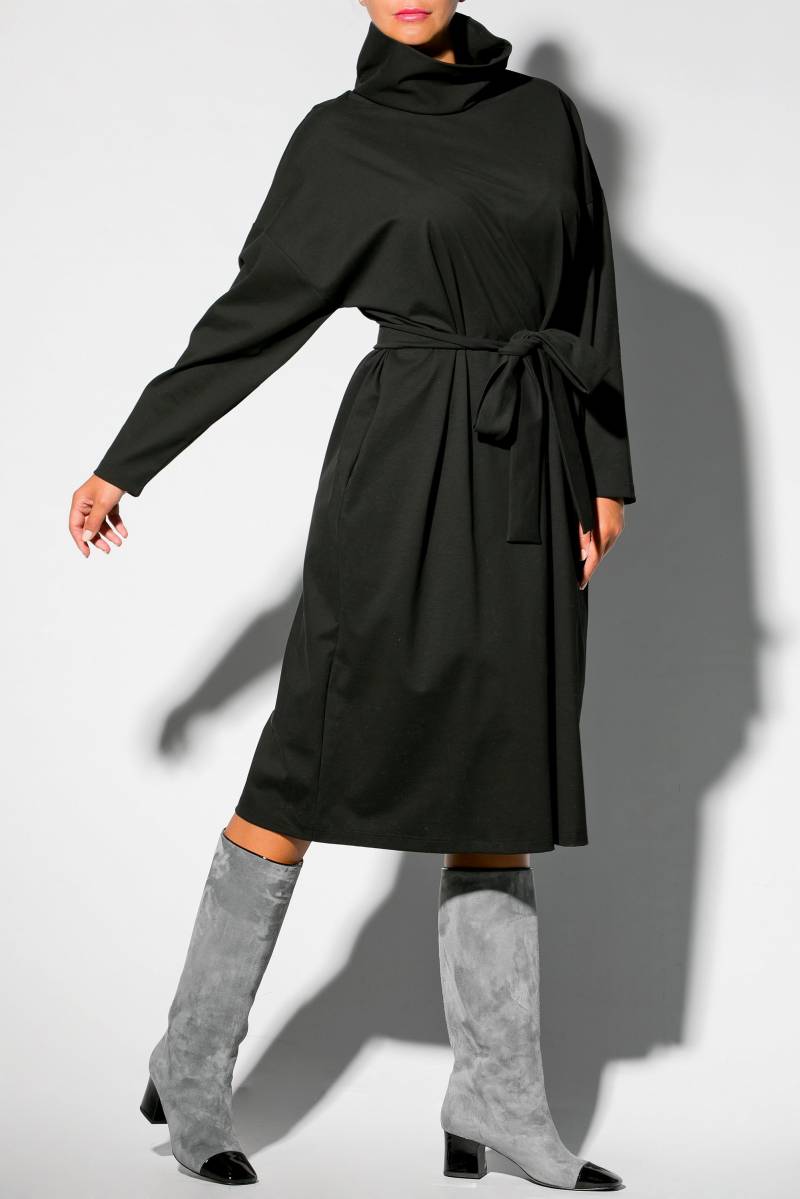 Schwarzes Kleid, Winterkleid, Langarmkleid, Gürtelkleid, Turtleneck Loses Gothic Taschenkleid, Plus Size Kleidung Schwarzes Kleid, Winterkleid, Langarmkleid, Gürtelkleid, Turtleneck Loses Gothic Taschenkleid, Plus Size Kleidung von cherryblossomsdress