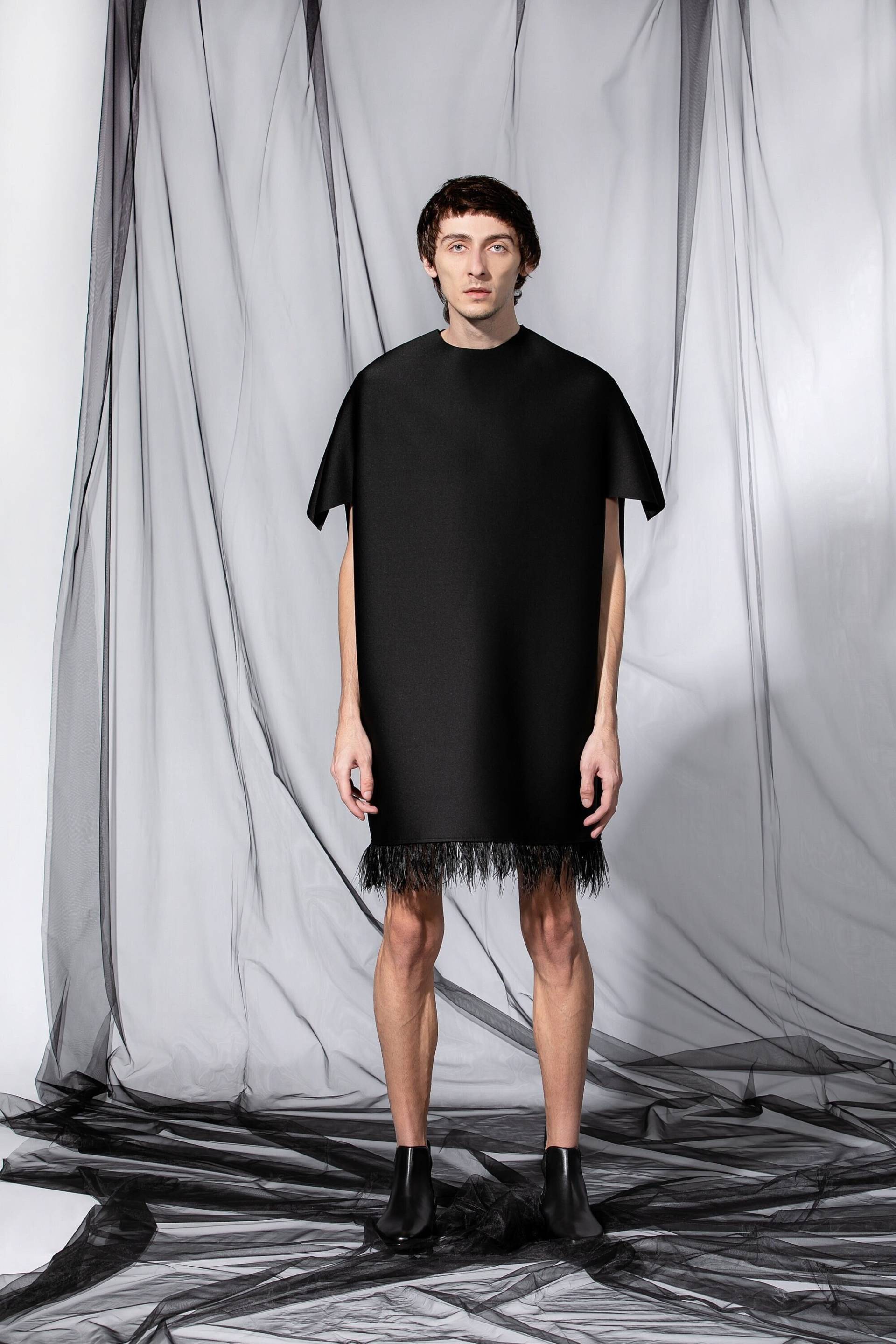 Techwear Herren Tunika, Festival Kleidung, Rave Outfit Herren, Cyberpunk Kleid Alternative Avantgarde Kleidung von cherryblossomsdress