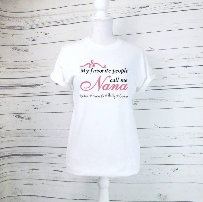 Oma Geschenk, Nana Shirt, Meine Lieblingsmenschen Rufen Mich An, Enkelkinder von chessacreations