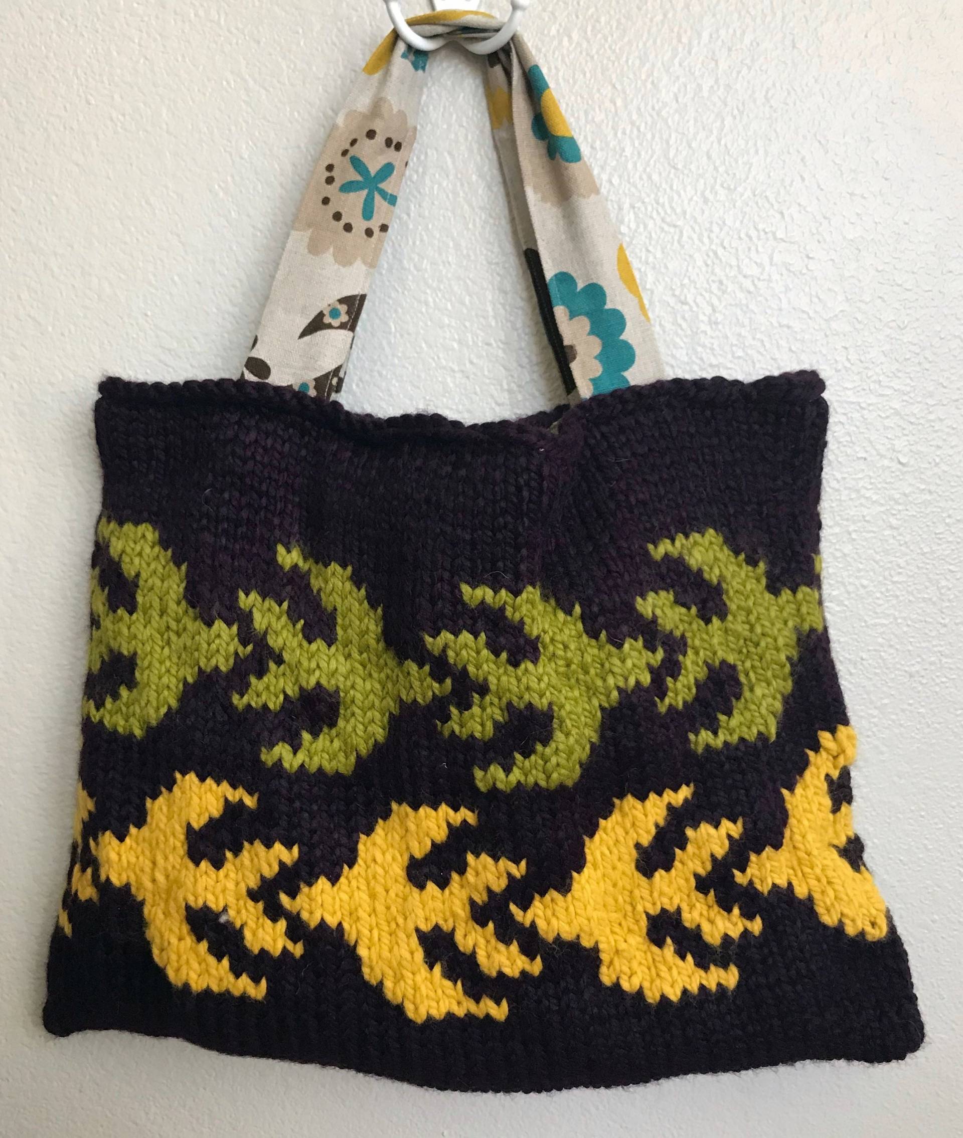Handgestrickte Tote - Spatzvögel Handgestrickte Tote - Spatzvögel von chibiland