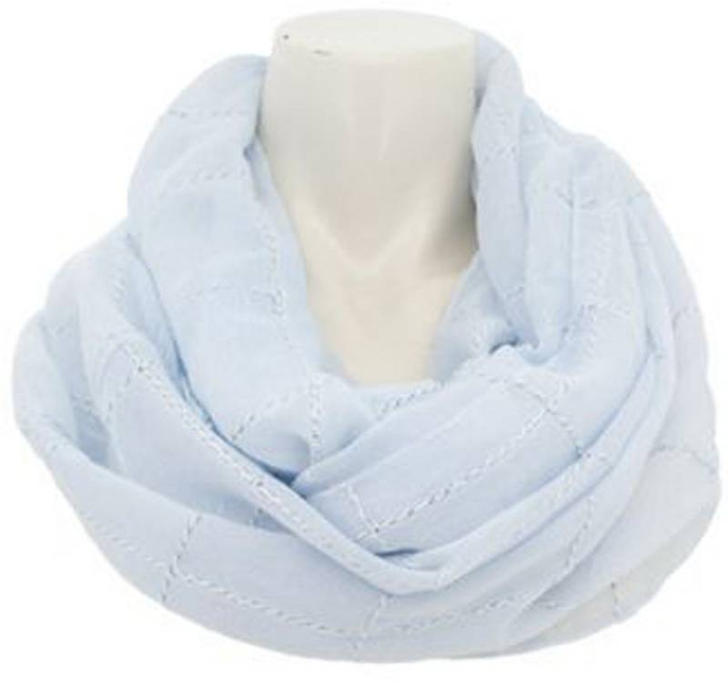 chic4home Loop Dreamy Flair, (1-St. 1-teilig), sommerlicher Damen Loop-Schal Batik-Look mit glitzernden Streifen von chic4home