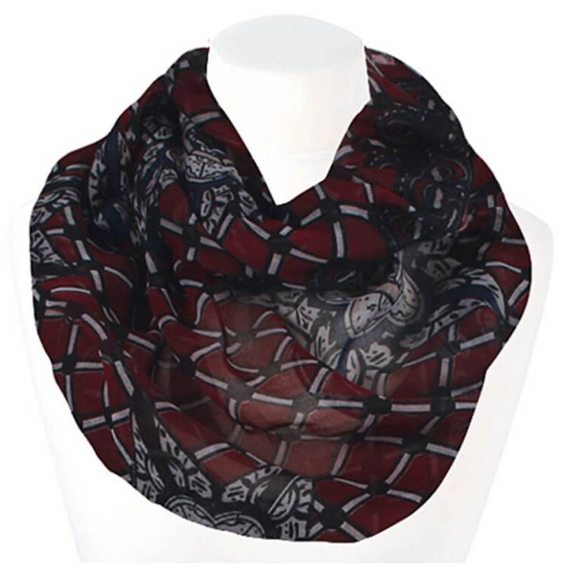 chic4home Loop Trend Twist, (1-St. 1-teilig), Damen Loop-Schal Schlauchschal Karo-Sterne Muster von chic4home