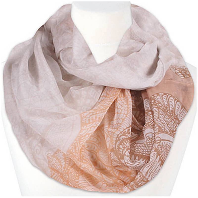 chic4home Loop Voyage Vibes, (1-St. 1-teilig), Damen Loop-Schal Schlauchschal Ornamente Muster von chic4home