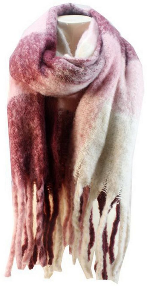 chic4home Schal Winter Weave, (1-St. 1-teilig), Damen Schal ca.40x180cm Double-Tone weiches Alpaka-Gefühl von chic4home
