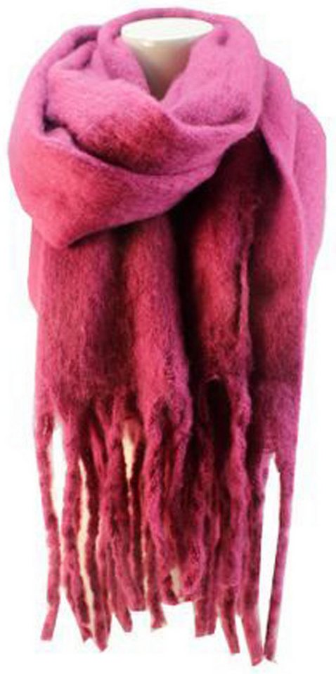 chic4home Schal Winter Weave, (1-St. 1-teilig), Damen Schal ca.40x180cm Double-Tone weiches Alpaka-Gefühl von chic4home